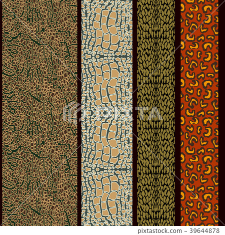 Seamless vector pattern with animal prints. - Stock Illustration ...