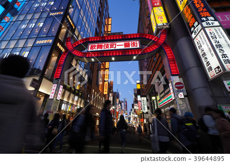 Tokyo cityscape in Japan / night view of Kabukicho Ichiban 39644895
