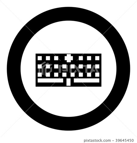 Hospital black icon in circle Hospital black icon in circle 39645450