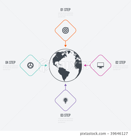 Vector illustration infographics 4 options Vector illustration infographics 4 options 39646127