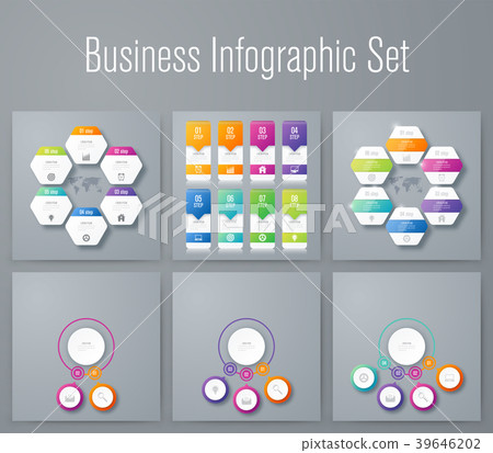 Set with infographics Set with infographics 39646202