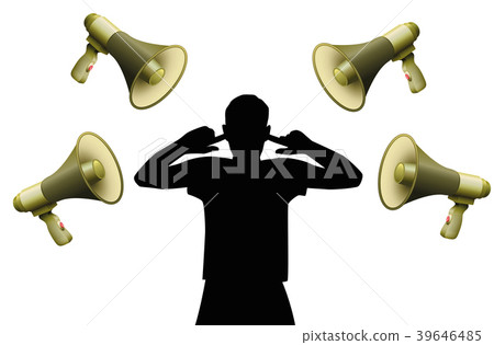 Noise Pollution Cover Ears Loud Megaphones 39646485