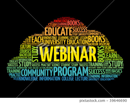 WEBINAR word cloud collage - Stock Illustration [39646690] - PIXTA