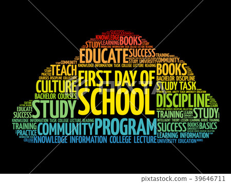 First day of school word cloud collage First day of school word cloud collage 39646711