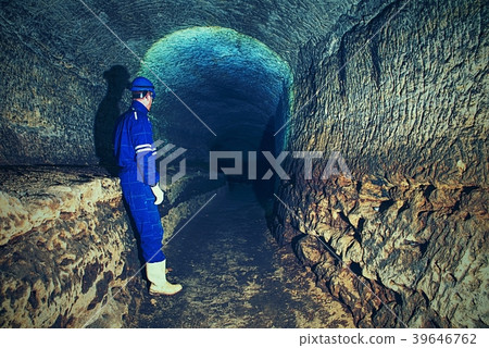 Bastion passage under city. Old catacombs  39646762