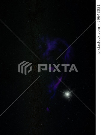 Star field in space and a nebulae Star field in space and a nebulae 39648081