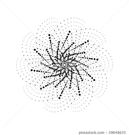 Black Abstract Fractal Shape Black Abstract Fractal Shape 39648635
