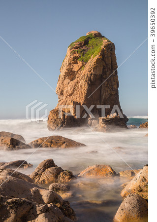 Praia da Ursa beach with rocks in Portugal 39650392