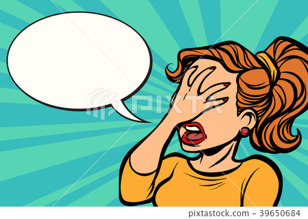 woman facepalm gesture 39650684