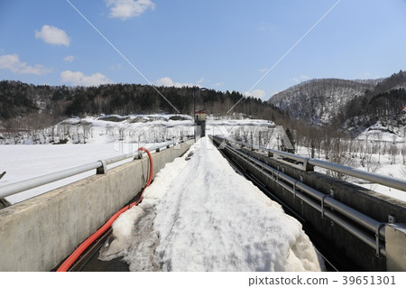 Japan's northernmost flood control dam Ariake dam 39651301