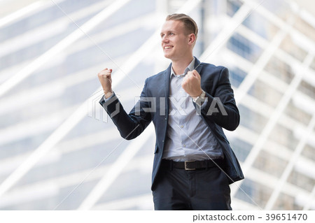 Confident and Active Businesspersons. 39651470