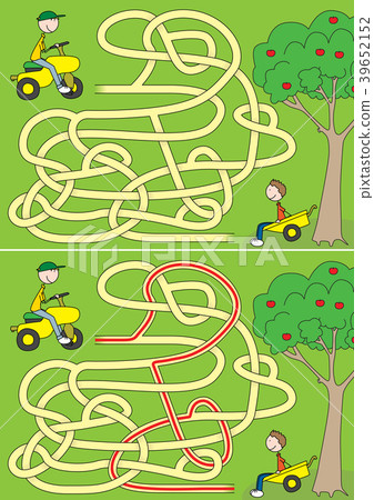 Happy boys maze 39652152