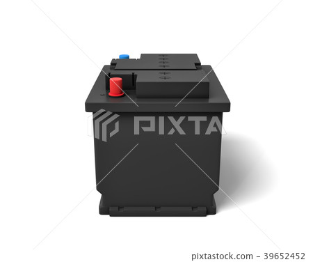 3d rendering of black car battery with colorful 3d rendering of black car battery with colorful 39652452