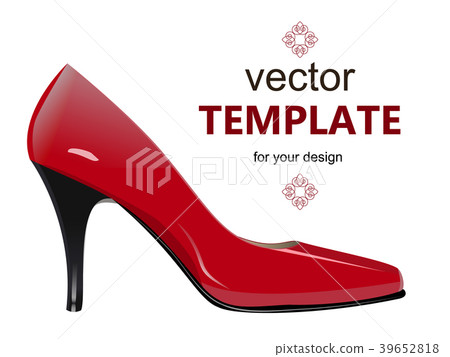 Shoes with stiletto heel isolated on white 39652818