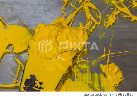 yellow color of plastisol ink yellow color of plastisol ink 39652933