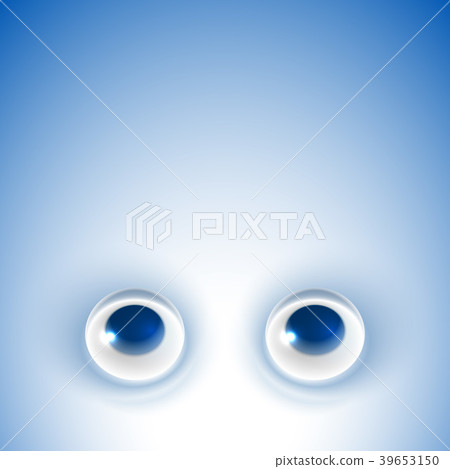 Eyes looking up on blue background; Eps10; No Mesh Eyes looking up on blue background; Eps10; No Mesh 39653150