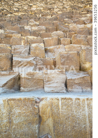 pyramids with a beautiful sky of Giza in Cairo,  39653256
