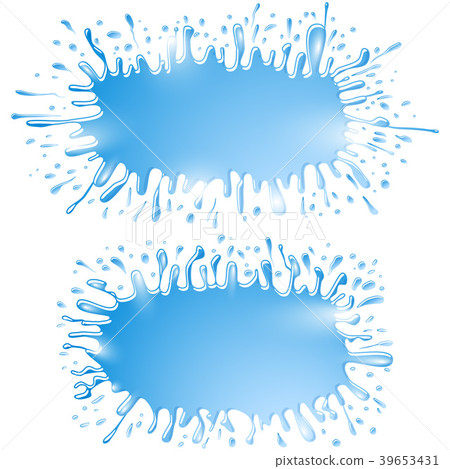Backgrounds from water, splashes, streams, drops and blots; Set C; Vector illustration; Eps10; No Mesh Backgrounds from water, splashes, streams, drops and blots; Set C; Vector illustration; Eps10; No Mesh 39653431