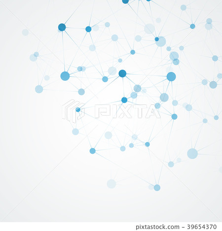 Science molecule and connection structure 39654370