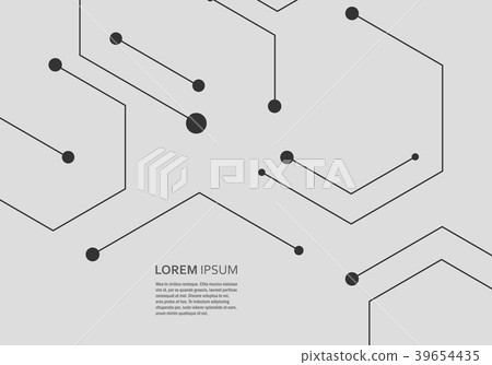 Hexagons genetic, science vector connection Hexagons genetic, science vector connection 39654435