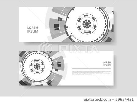 Brochure with abstract round background Brochure with abstract round background 39654481