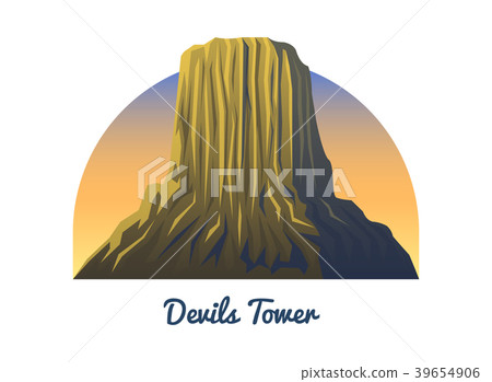 Devils Tower National. Monument Peaks, landscape 39654906