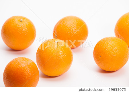Fresh background of oranges on white 39655075
