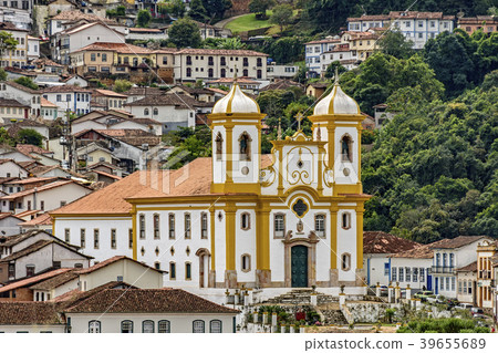 Ancient and historical church in Ouro Preto city Ancient and historical church in Ouro Preto city 39655689