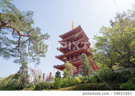 Takahata Fudoson Kongo-ji Temple五層寶塔藍天文化遺產關東三大Fudo 39655983