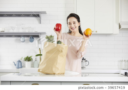 房子，生活，家庭主婦，女人，韓國人 39657419