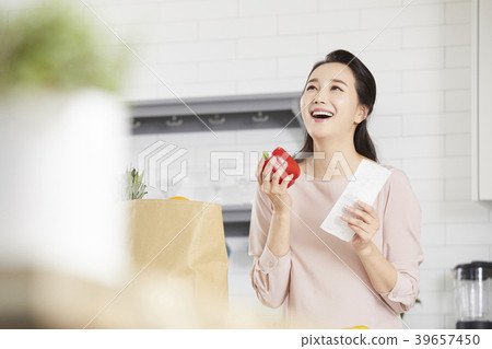 房子，生活，家庭主婦，女人，韓國人 39657450