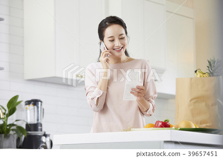 房子，生活，家庭主婦，女人，韓國人 39657451