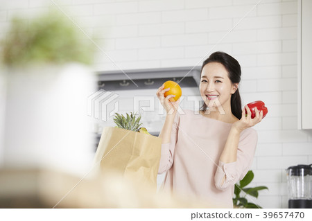 房子，生活，家庭主婦，女人，韓國人 39657470