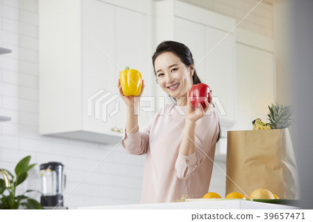 房子，生活，家庭主婦，女人，韓國人 39657471