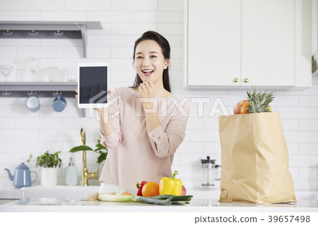 房子，生活，家庭主婦，女人，韓國人 39657498
