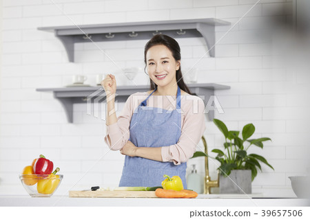 房子，生活，家庭主婦，女人，韓國人 39657506