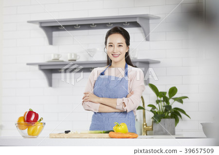 房子，生活，家庭主婦，女人，韓國人 39657509