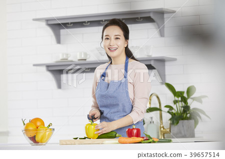 房子，生活，家庭主婦，女人，韓國人 39657514