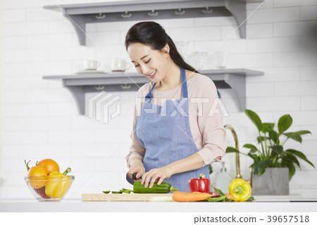 房子，生活，家庭主婦，女人，韓國人 39657518