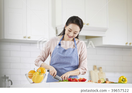 房子，生活，家庭主婦，女人，韓國人 39657522