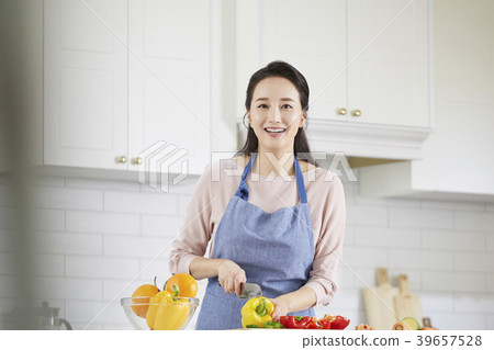 房子，生活，家庭主婦，女人，韓國人 39657528