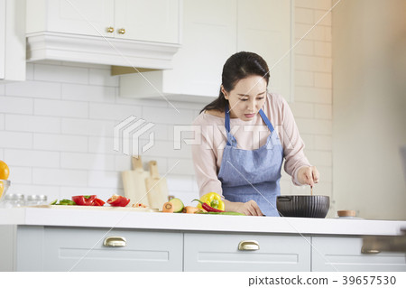 房子，生活，家庭主婦，女人，韓國人 39657530