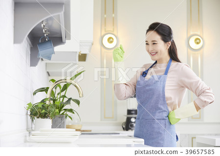 房子，生活，家庭主婦，女人，韓國人 39657585
