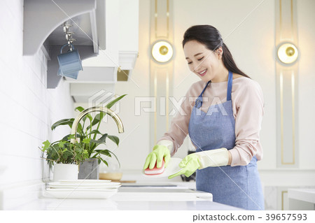 房子，生活，家庭主婦，女人，韓國人 39657593
