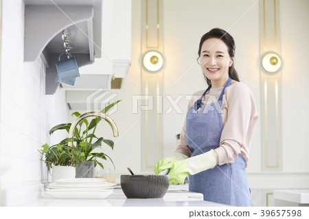 房子，生活，家庭主婦，女人，韓國人 39657598