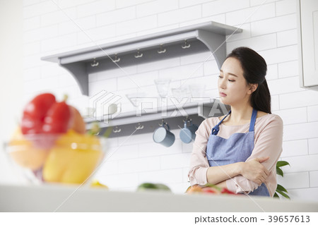 房子，生活，家庭主婦，女人，韓國人 39657613