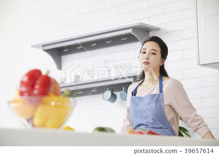 房子，生活，家庭主婦，女人，韓國人 39657614