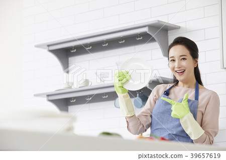 房子，生活，家庭主婦，女人，韓國人 39657619