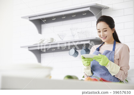 房子，生活，家庭主婦，女人，韓國人 39657630