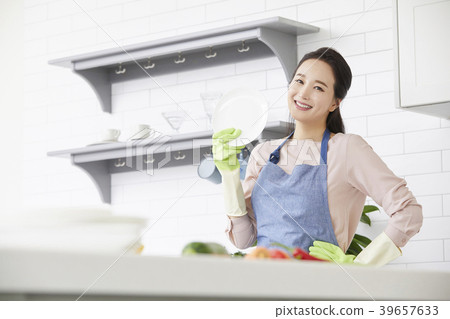 房子，生活，家庭主婦，女人，韓國人 39657633
